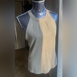 NWT White House Black Market Shimmery Gold Top